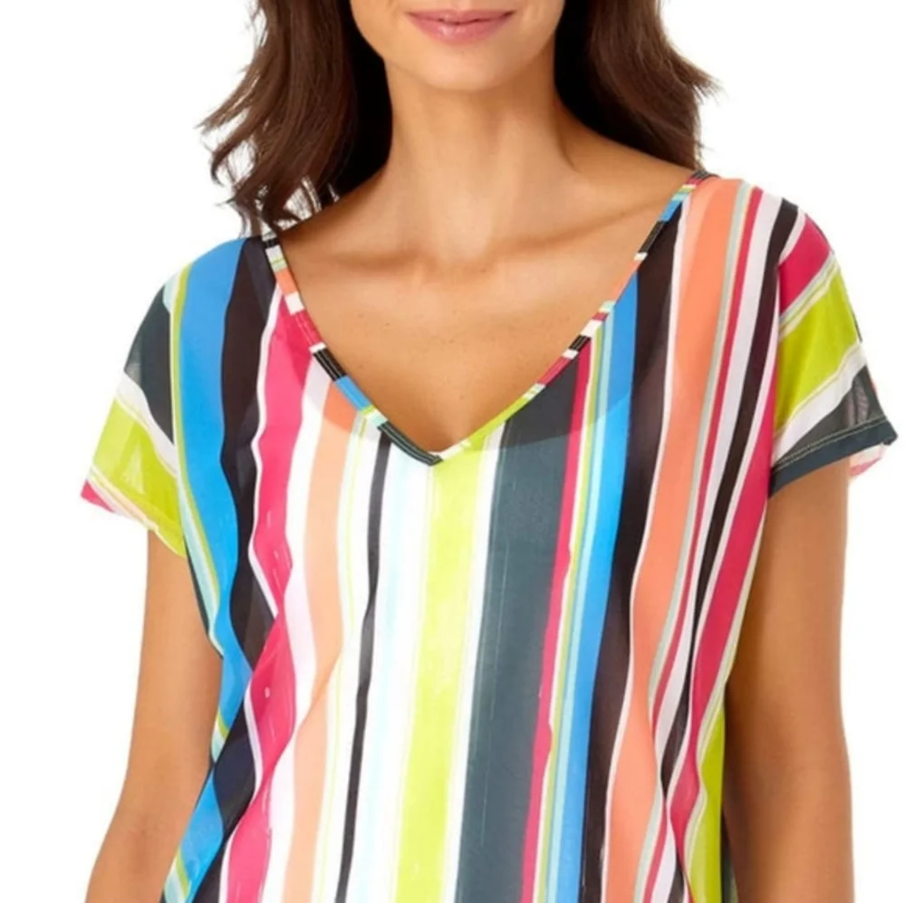 Anne Cole multicolor stripe
